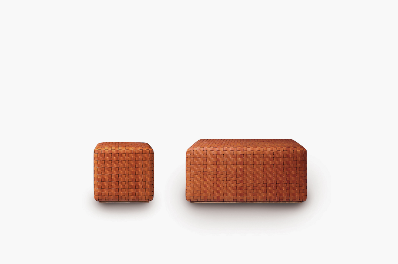 Presotto Dama pouf — upholstered ottoman in contemporary form