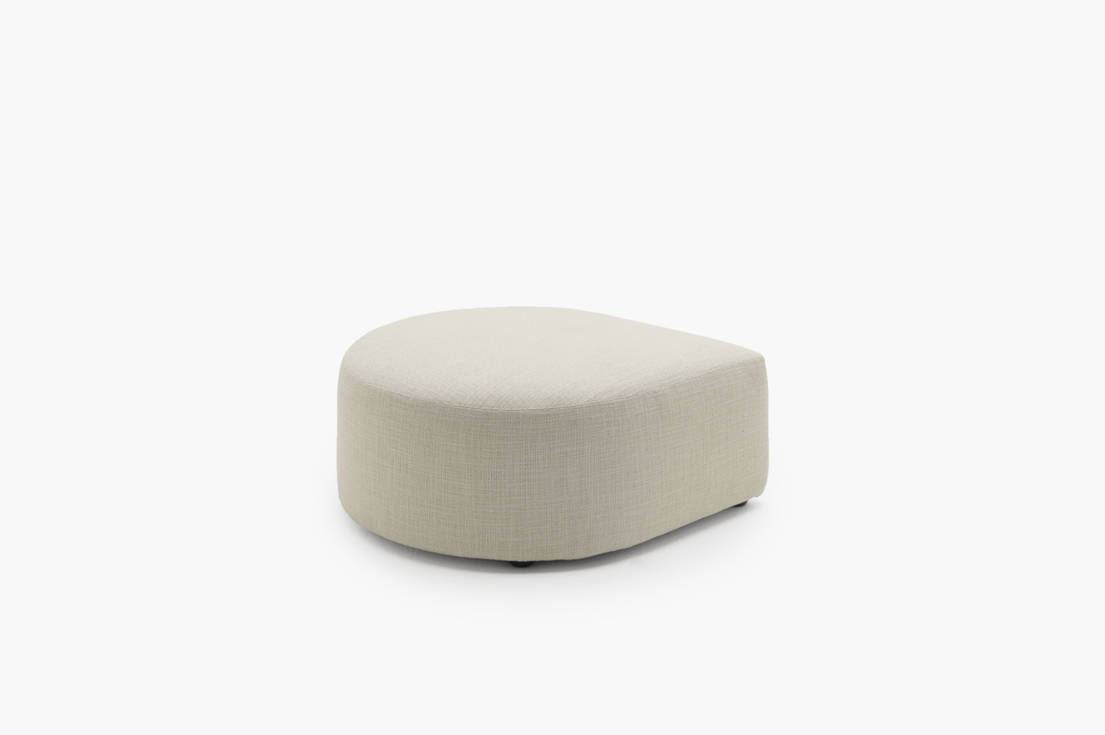 Presotto Drop pouf — rounded form in premium upholstery
