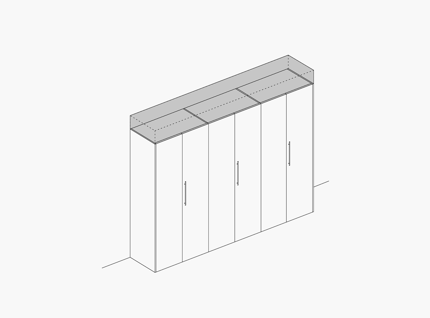 Presotto shelving height reduction solutions — low-ceiling installations