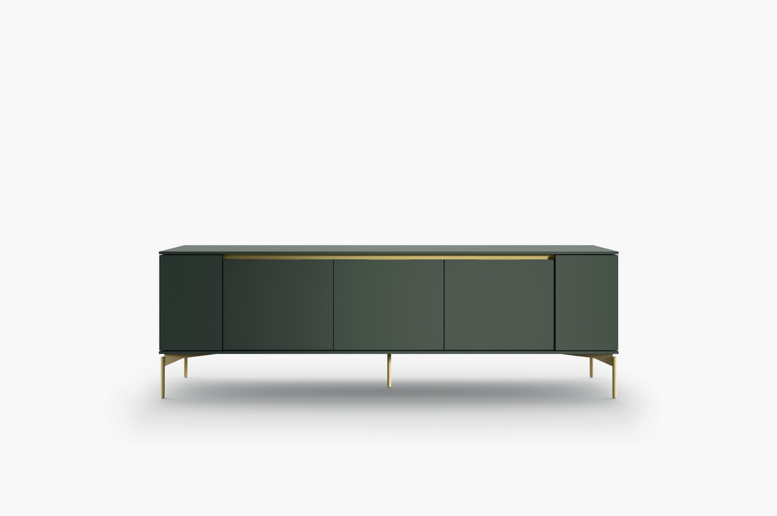 Presotto Madie Hug sideboard — warm curved form in natural veneer
