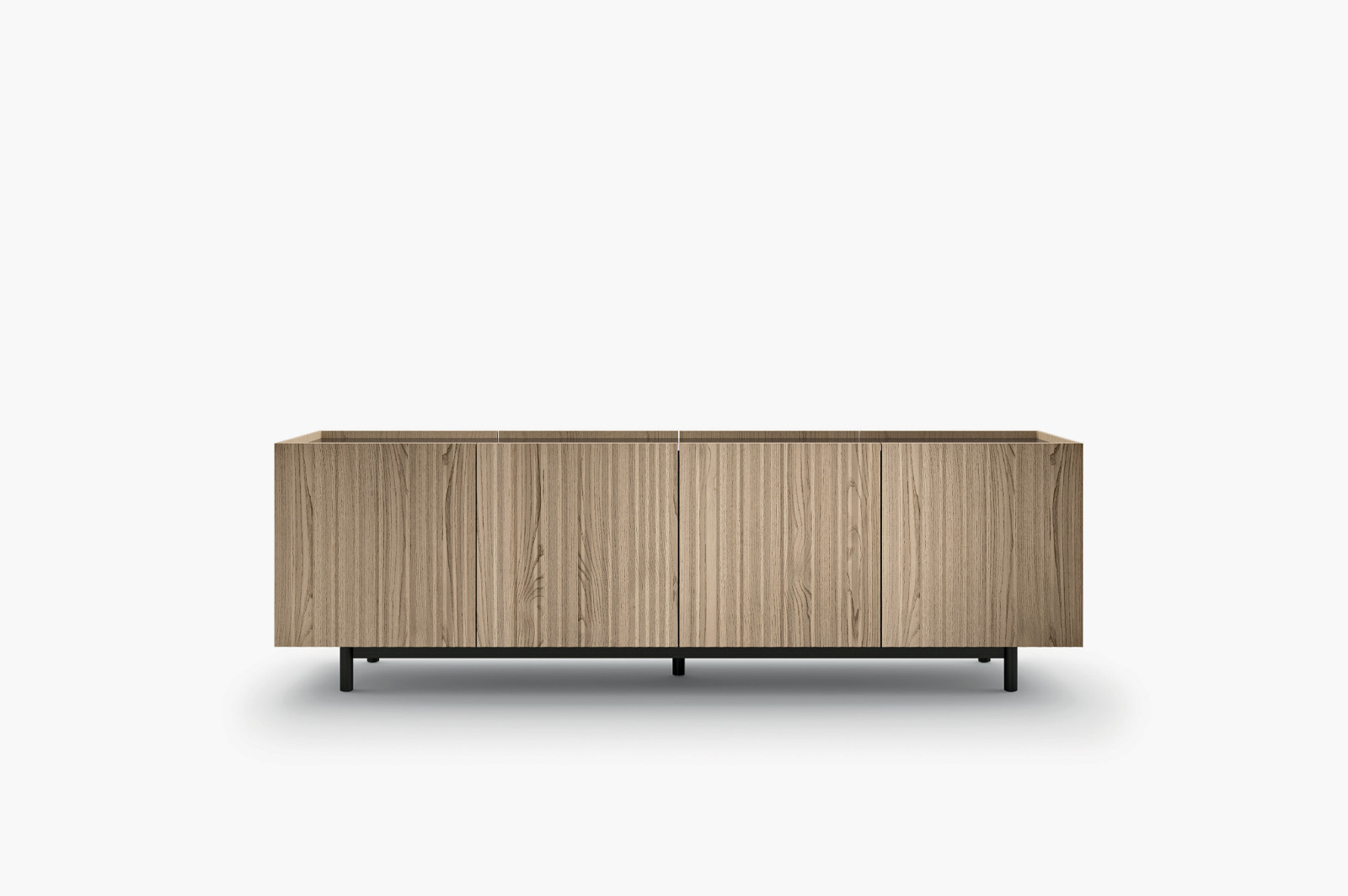 Presotto Madie Ori sideboard — folded form with oak veneer doors