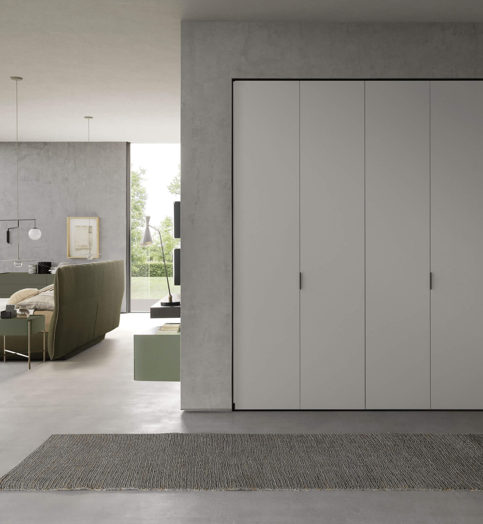 Wardrobe interior configuration detail