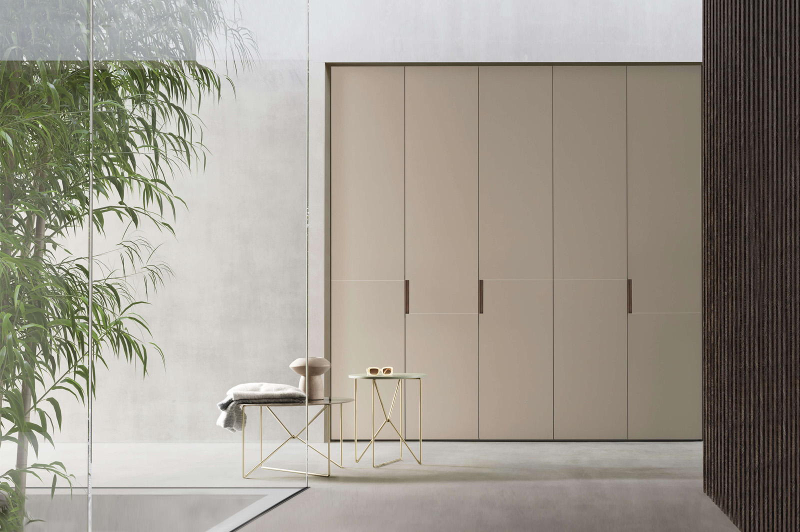 Astipalea wardrobe with textured doors